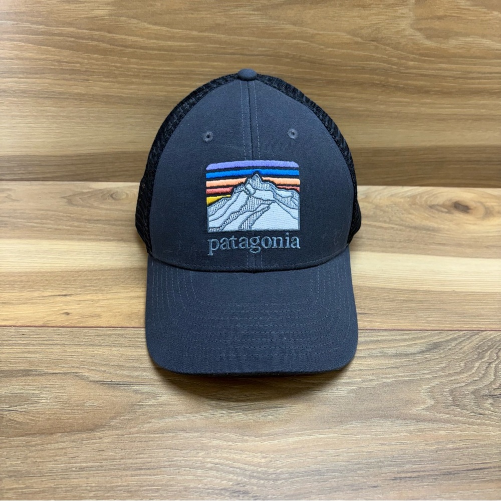 Patagonia Charcoal Trucker Cap with Mountain Patch